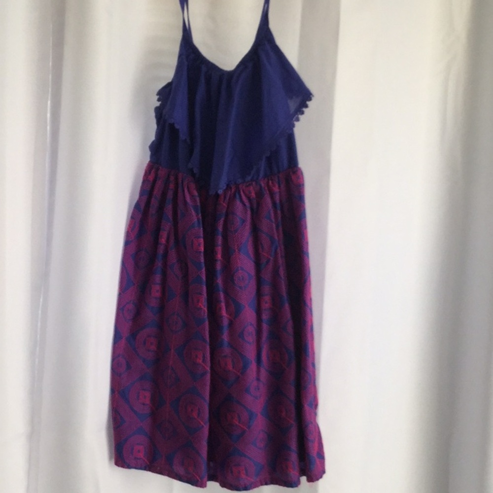Purple Patterned Dress